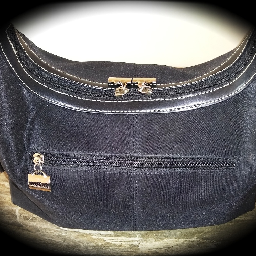 SOLD La Bagagerie black nylon tote  like new